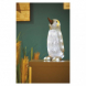 LED dekorace – svítící tučňák, 35 cm, venkovní i vnitřní, studená bílá, časovač