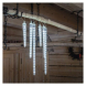 LED vánoční girlanda - rampouchy, 6 ks, 3,6 m, venkovní i vnitřní, studená bílá