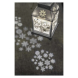 LED vánoční girlanda - bílé lucerny s vločkami, studená bílá