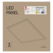 LED panel 60×60, čtvercový vestavný bílý, 40W neutrální bílá, Emergency