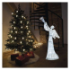 LED vánoční anděl ratanový, 130 cm, vnitřní, studená bílá
