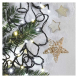 LED vánoční řetěz pulzující, 12 m, venkovní i vnitřní, teplá/studená bílá