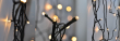 LED venkovní vánoční řetěz, 50 LED, 5m, přívod 3m, 8 funkcí, časovač, IP44, teplá bílá