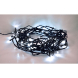 LED venkovní vánoční řetěz, 100 LED, 10m, přívod 3m, 8 funkcí, časovač, IP44, studená bílá