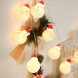 ACA DECOR LED dekorační girlanda - Sněhuláci, teplá bílá barva, 2xAA, 160 cm