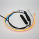 LED pásek, dynamické blinkry oranžová / poziční světla červená, 45 cm