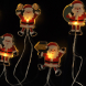 LED okenní řetěz - Santa, 6x LED, přísavný, 120cm, 2x AA