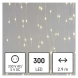 LED vánoční nano řetěz – záclona, 2,9x1,5 m, venkovní i vnitřní, teplá bílá, programy