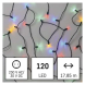 LED vánoční řetěz – tradiční, 17,85 m, venkovní i vnitřní, multicolor