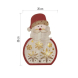LED dekorace dřevěná – Santa, 30 cm, 2x AAA, vnitřní, teplá bílá, časovač