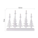 LED svícen – vánoční stromy se svíčkami, 24 cm, 2x AA, vnitřní, teplá bílá, časovač