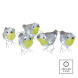 LED ptáčci, 11 cm, venkovní i vnitřní, studená bílá