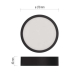LED přisazené svítidlo NEXXO, kruhové, černé, 12,5W, se změnou CCT