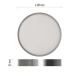 LED přisazené svítidlo NEXXO, kruhové, stříbrné, 28,5W, se změnou CCT