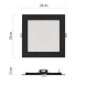 LED vestavné svítidlo NEXXO, čtvercové, černé, 12,5W, se změnou CCT