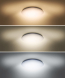 LED stropní světlo Plain, 3CCT, 36W, 2520lm, 3000K, 4000K, 6000K, kulaté, 45cm
