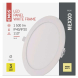 LED vestavné svítidlo NEXXO, kruhové, bílé, 18W, teplá bílá