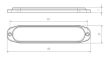 PROFI SLIM výstražné LED světlo vnější, modro-červené, 12-24V