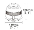maják LED magnetický 12V-24V oranžový 12 LED*1W DOPRODEJ