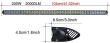 Pracovní světlo LED rampa 40” 10-30V/200W, 5D, 105cm
