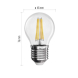 LED žárovka Filament Mini Globe 6W E27 neutrální bílá