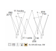 Závěsné svítidlo TERES max. 8x5W/G9/230V/IP20
