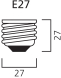 LED Filament zrcadlová žárovka A60 8W/230V/E27/2700K/900Lm/180°/DIM, černý vrchlík