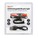 LED zadní cyklo světlo, 3W COB, nabíjecí, Li-Ion, USB