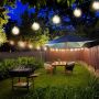 LED venkovní řetěz s žárovkami, 25 žárovek, 15m+5m, 20W, teplá bílá