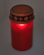LED hřbitovní svíce s časovačem červená HD-122F