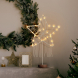  LED vánoční hvězda stolní, pletená, 35x LED, 2x AAA