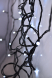  LED venkovní vánoční řetěz, 100LED, 10m, 3m přívod, 8 funkcí, IP44. 3x AA, studená bílá