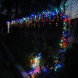 LED vánoční světelný závěs, 3x0,6m, RGB barva světla, IP44, 144 LED, 8 funkcí