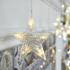 LED vánoční závěs Hvězdičky, 3x3m, teplá bílá, IP44, 100 LED
