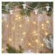 LED vánoční nano řetěz – rampouchy, 2,9 m, venkovní i vnitřní, teplá bílá, programy