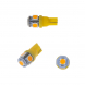 LED žárovka 12V s paticí T10 oranžová 5LED/3SMD