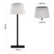 LED stolní lampa KATIE, černá