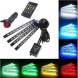 Osvětlení interiéru auta RGB s dálkovým ovládáním