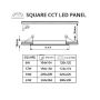 LED panel 24V 6W CCT 24SW6 čtverec - LED panel 24V 6W CCT 24SW6 čtverec