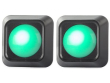 RGB LED lampy + dálkové ovládání, 2 lampy, černá