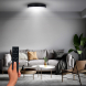 LED osvětlení s dálkový ovladačem, 50W, 3100lm, 40cm, změna chromatičnosti, stmívatelné, černá