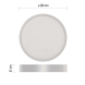 LED přisazené svítidlo NEXXO, kruhové, bílé, 28,5W, neutrální bílá