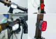 Solight set nabíjecích cyklo svítilen, 160lm přední, zadní červená, Li-Ion, USB