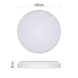 LED svítidlo LIVI 50 cm, 45 W, teplá-studená bílá, stmívatelné s ovladačem