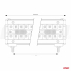 Světlomet LED pracovní 140LED COMBO  9-36V