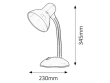 DYLAN stolní svítidlo max. 40W | E27 | IP20 - bílá