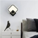 LED nástěnné svítidlo 12W 20x23CM černé