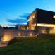 LED venkovní nástěnné osvětlení Modena, 12W, 800lm, 3CCT, černá