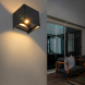 LED venkovní nástěnné osvětlení Parma, 6W, 420lm, 3000K, černá