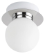 Přisazené svítidlo do koupelny Becca 1x28W | G9 | IP44 - chrom